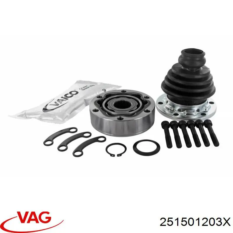 Semieje trasero izquierdo VAG 251501203 precio, desde 67,65 EUR