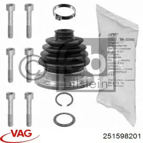 251598201 VAG Fuelle transmisión delantero exterior