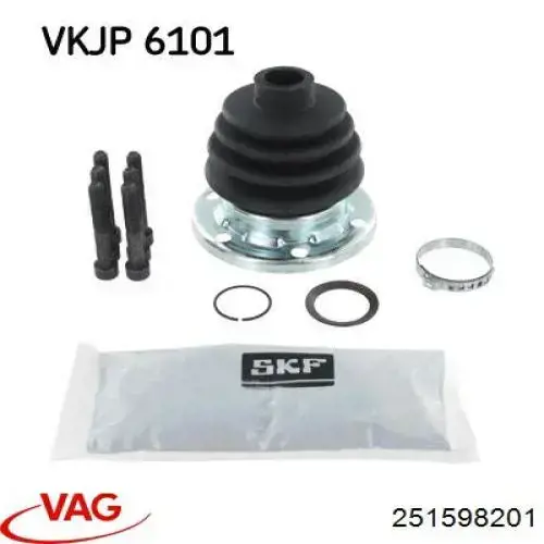 Fuelle, palier delantero exterior VAG 251598201 precio, desde 9,93 EUR