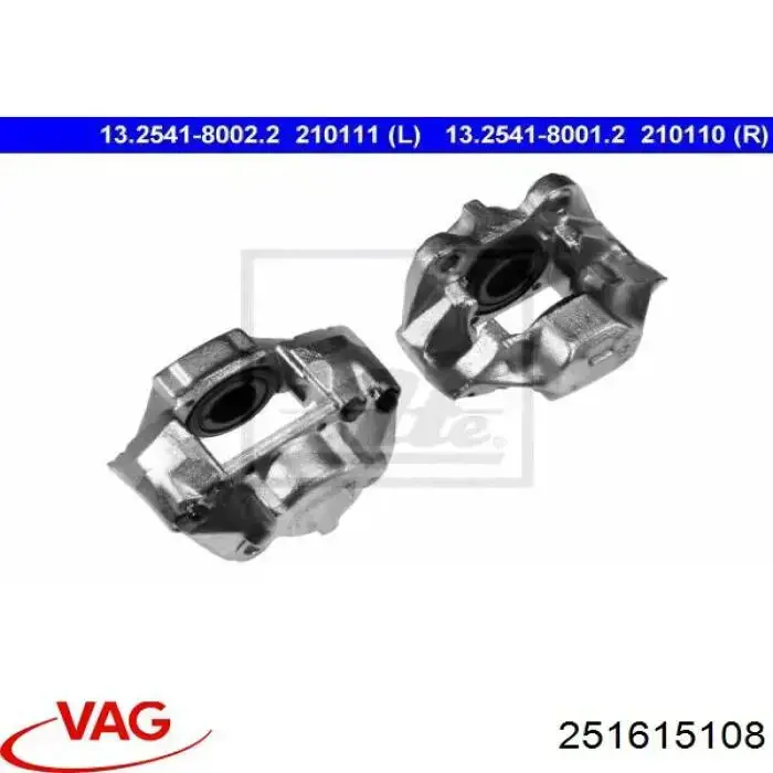 251615108 VAG pinza de freno delantera derecha