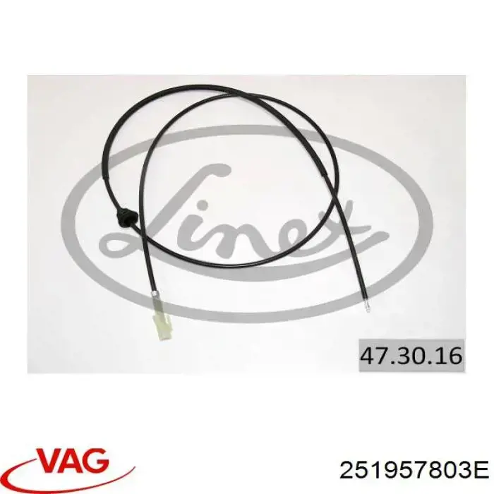 251957803E VAG Cable de cuentakilómetros