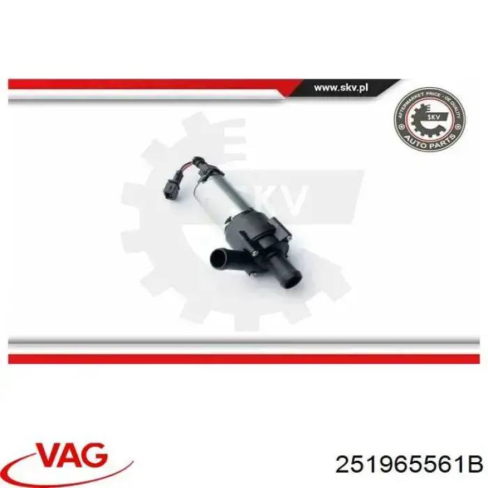 Bomba de agua eléctrica auxiliar VAG 251965561B precio, desde 60,98 EUR