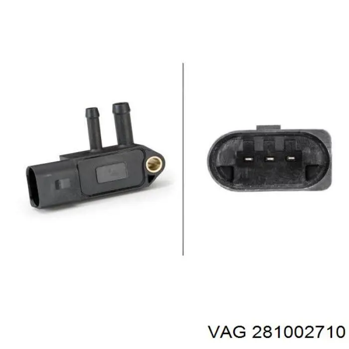 Sensor de presion gases de escape 281002710 VAG