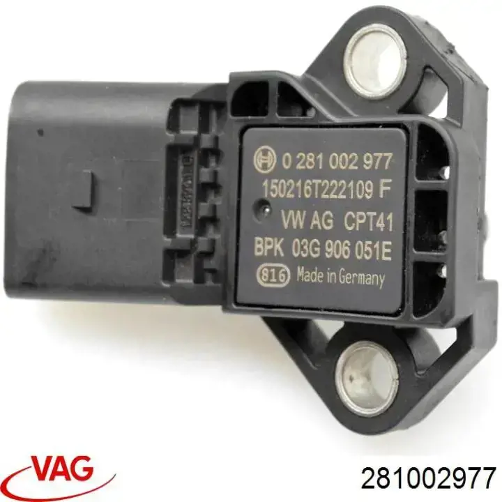 Sensor de presión del colector de admisión 281002977 VAG