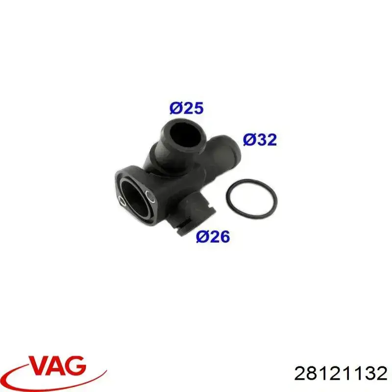 Brida del sistema de refrigeración (triple unión) VAG 28121132 precio, desde 4,34 EUR