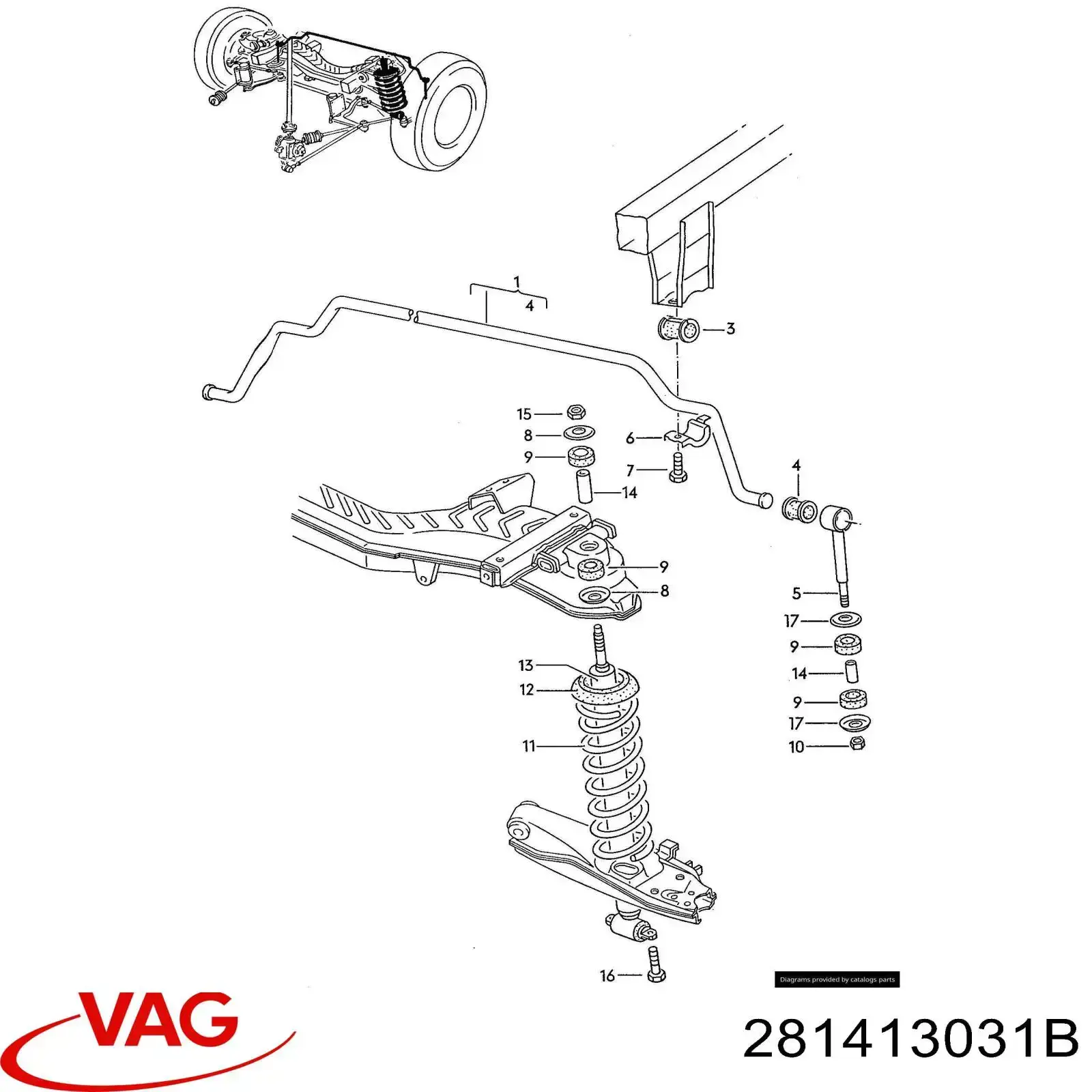 Amortiguador delantero Volkswagen LT