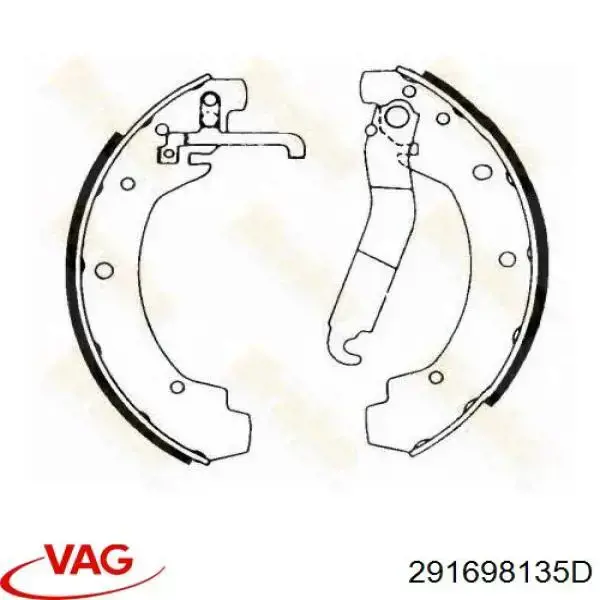 Zapatas de freno de tambor traseras VAG 291698135D precio, desde 34,37 EUR