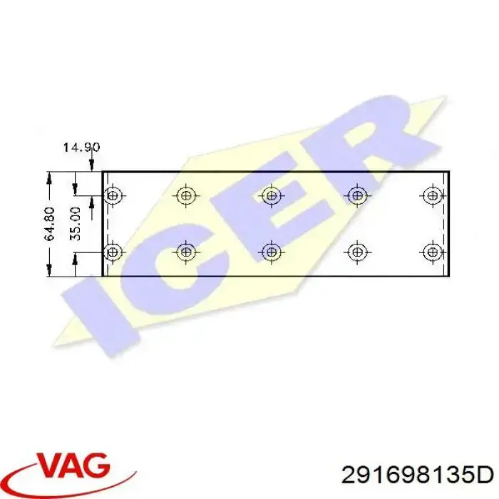 Comprar 291698135D VAG Zapatas de freno