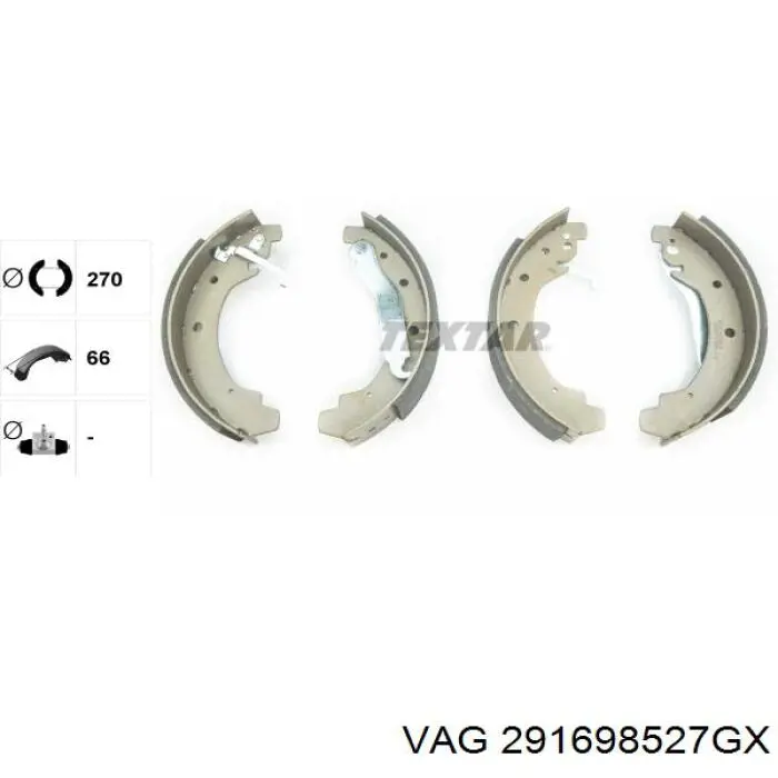 Comprar 291698527GX VAG Zapatas de freno