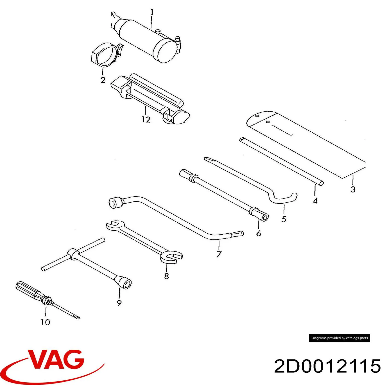 2D0012115 VAG