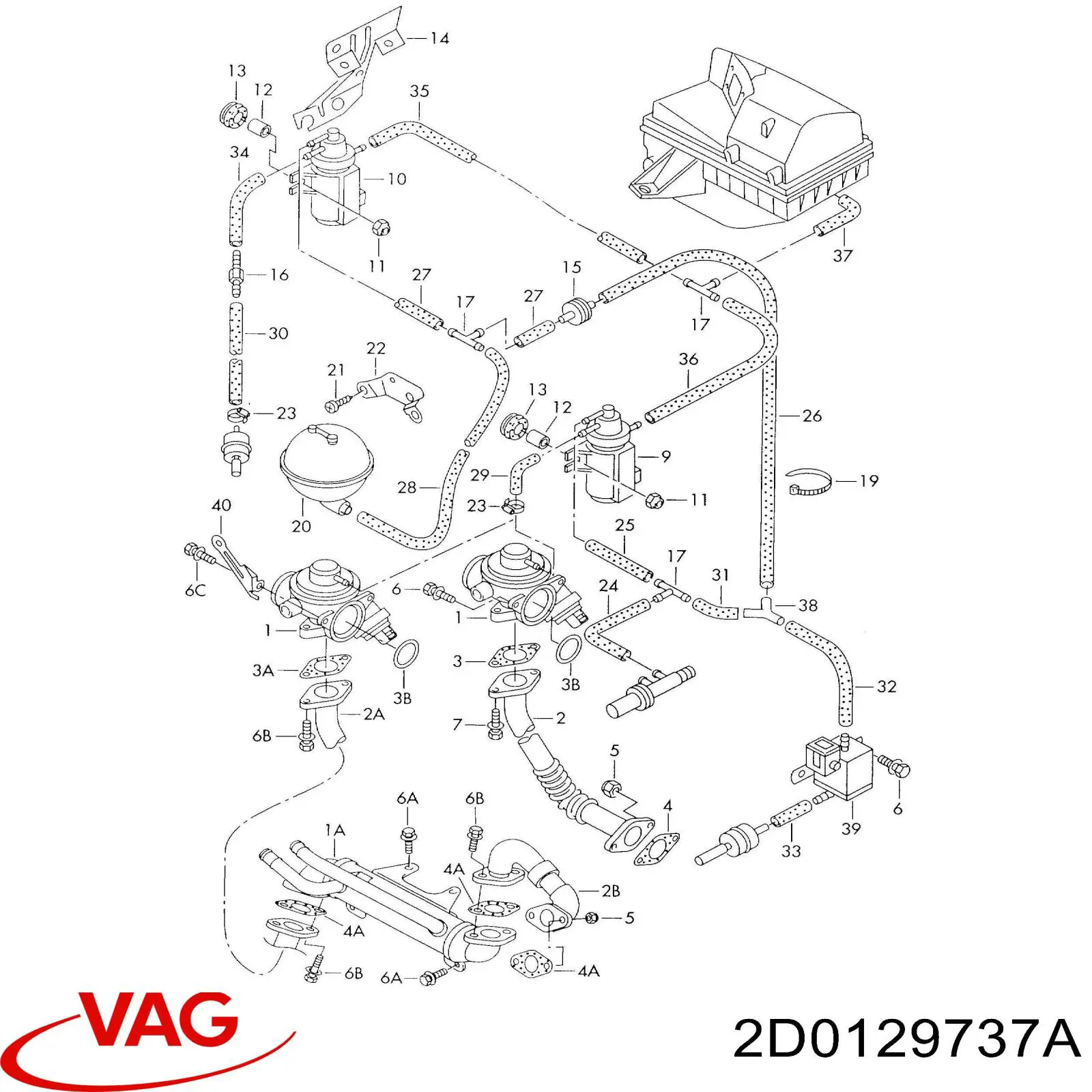 Manguera de vacío de control de EGR VAG 113201943B precio, desde 2,21 EUR