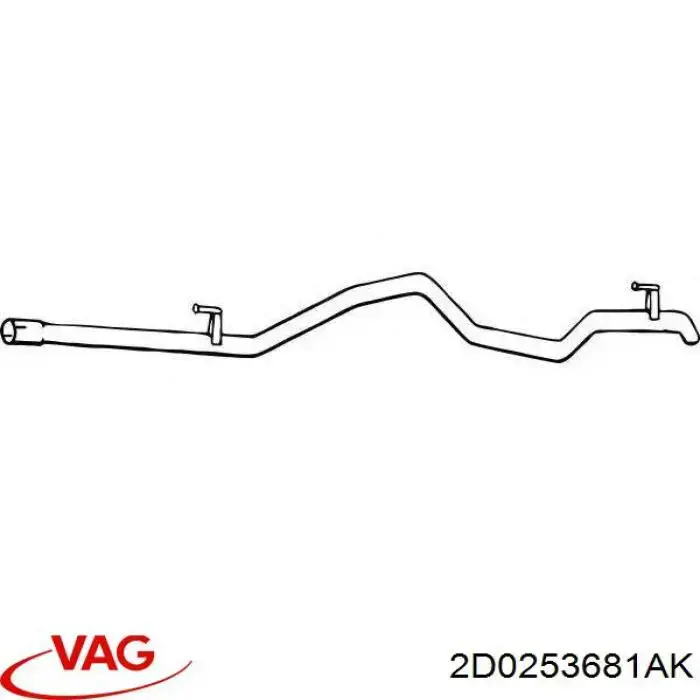 Comprar 2D0253681AK VAG Silenciador trasero