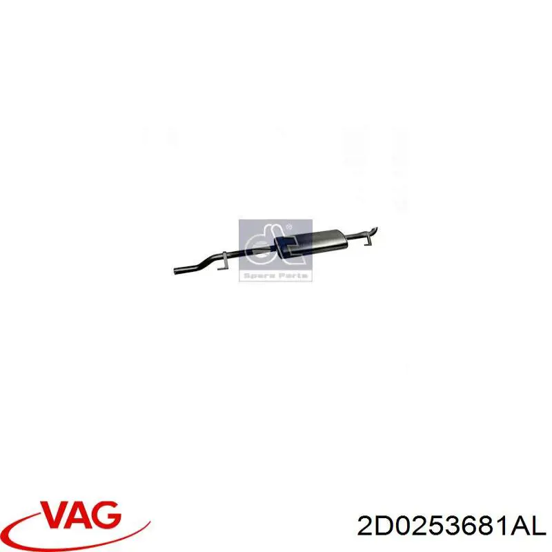 461371 Bosal Silenciador trasero