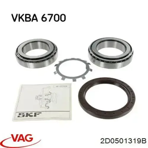Comprar 2D0501319B VAG Cojinete de rueda delantero