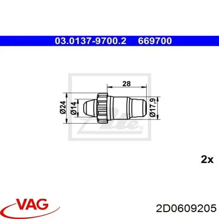 2D0609205 VAG kit de reparacion mecanismo suministros (autoalimentacion)