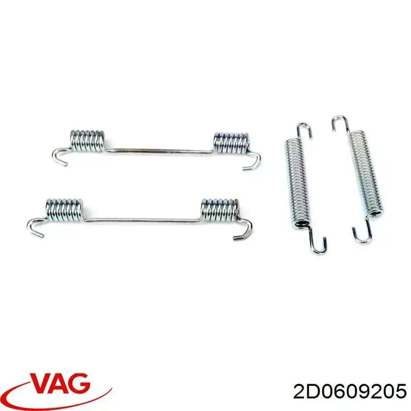 Kit de reparación del mecanismo de ajuste automático de zapatas de freno 2D0609205 VAG