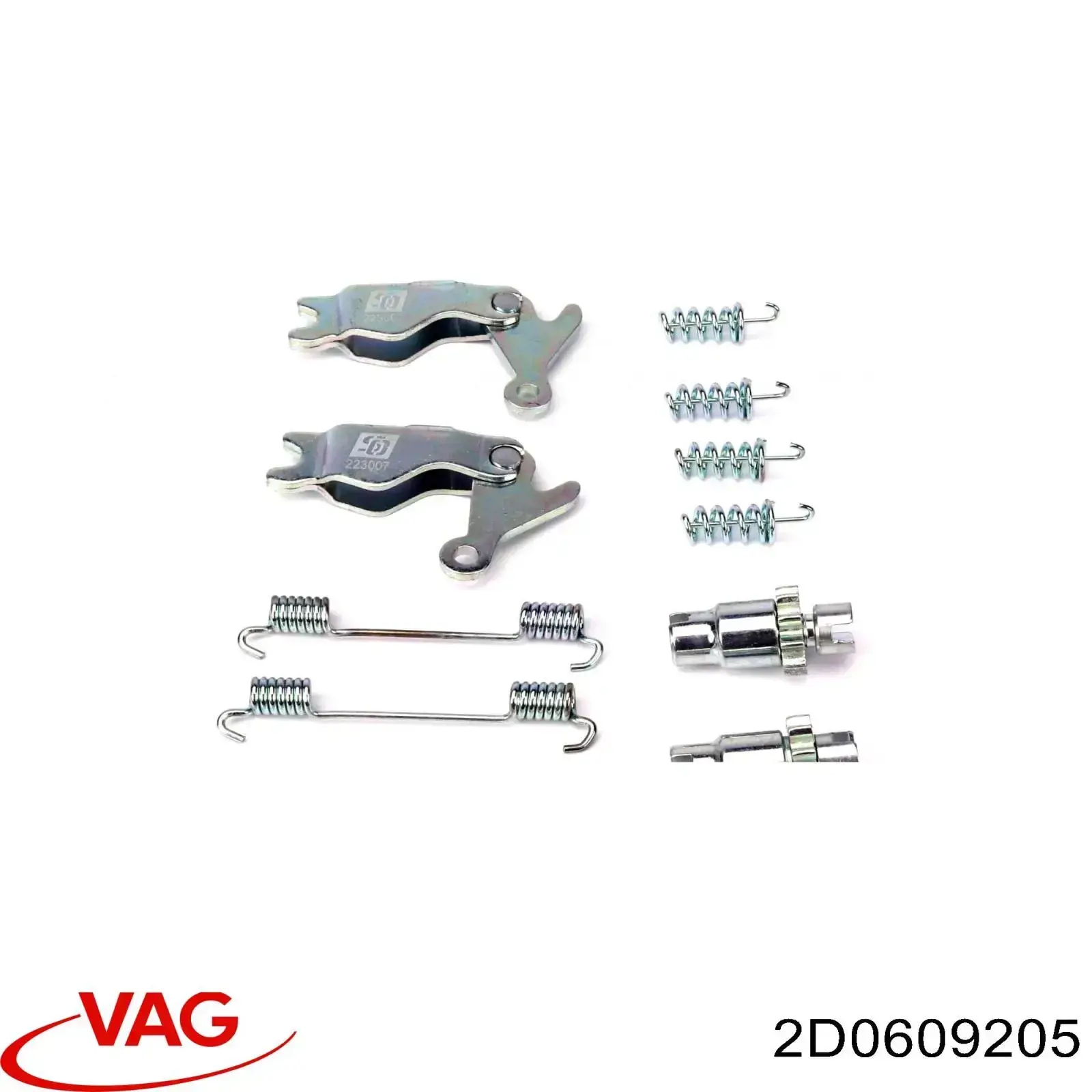 Kit de reparación del mecanismo de ajuste automático de zapatas de freno 2D0609205 VAG