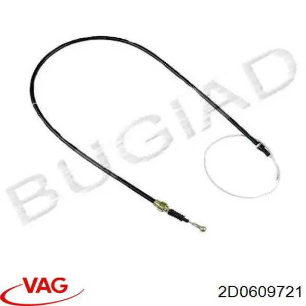 2D0609721 VAG Cable de freno de mano trasero derecho/izquierdo