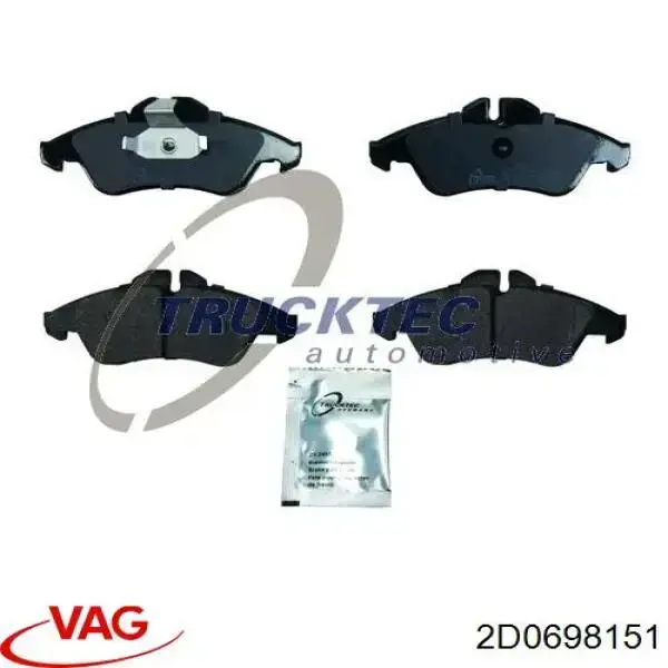Comprar 2D0698151 VAG Pastillas delanteras de freno