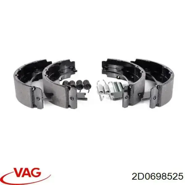 Zapatas de freno de mano 2D0698525 VAG
