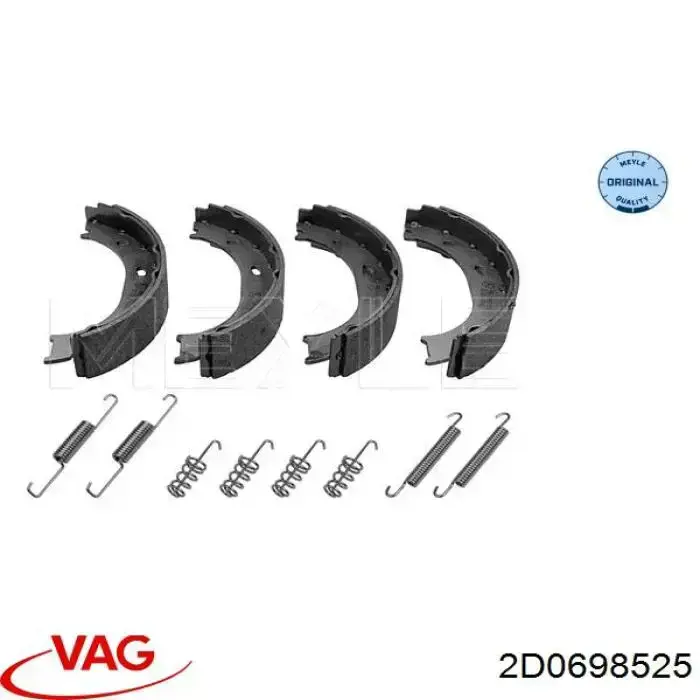 Comprar 2D0698525 VAG Juego de zapatas de frenos, freno de estacionamiento