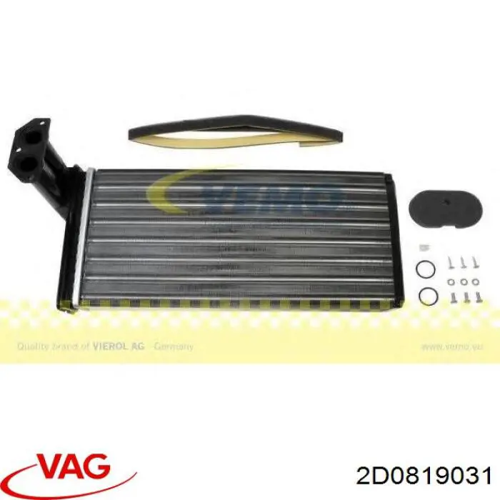 2D0819031 VAG Radiador interior