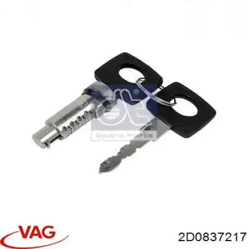 2D0837217 VAG cilindro de cerradura de puerta delantera