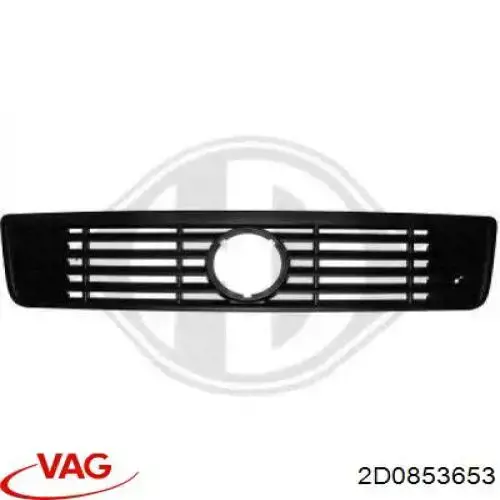 2D0853653 VAG panal de radiador