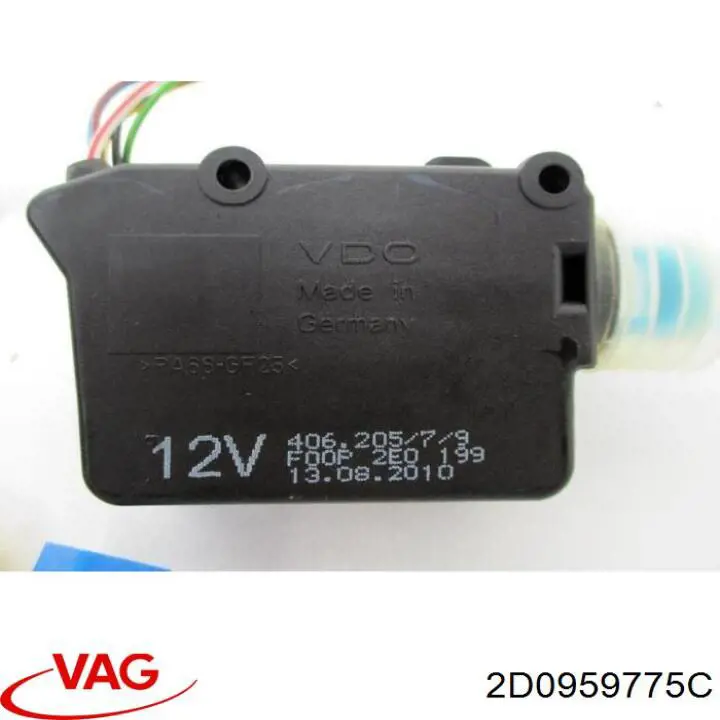 Motor de apertura/cierre del cierre del maletero (puerta trasera 3/5) 2D0959775C VAG