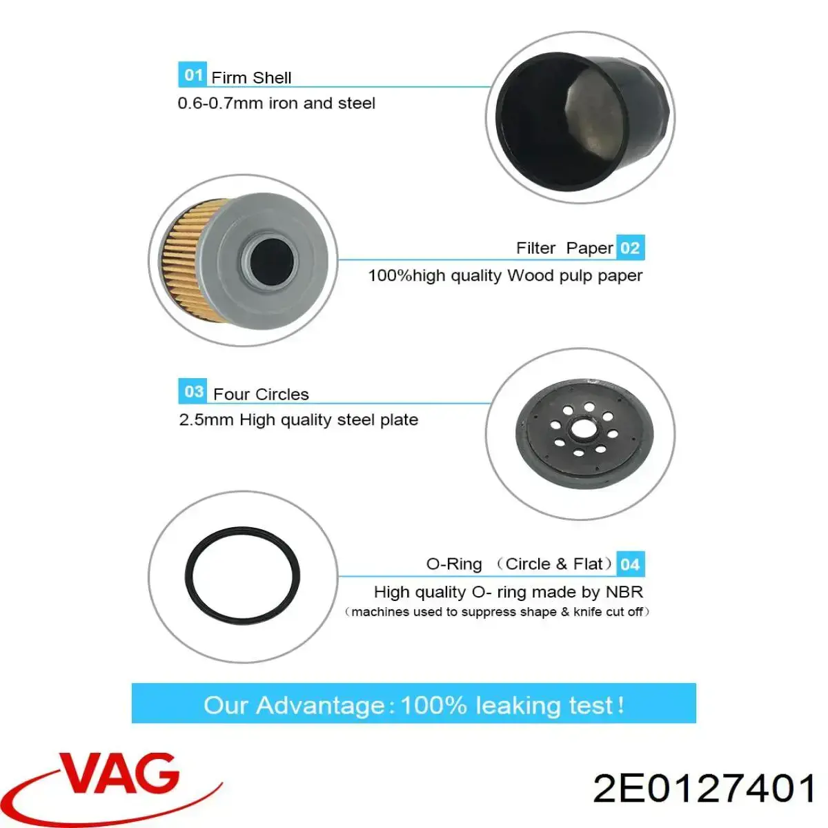 Filtro combustible VAG 2E0127401 precio, desde 21,60 EUR