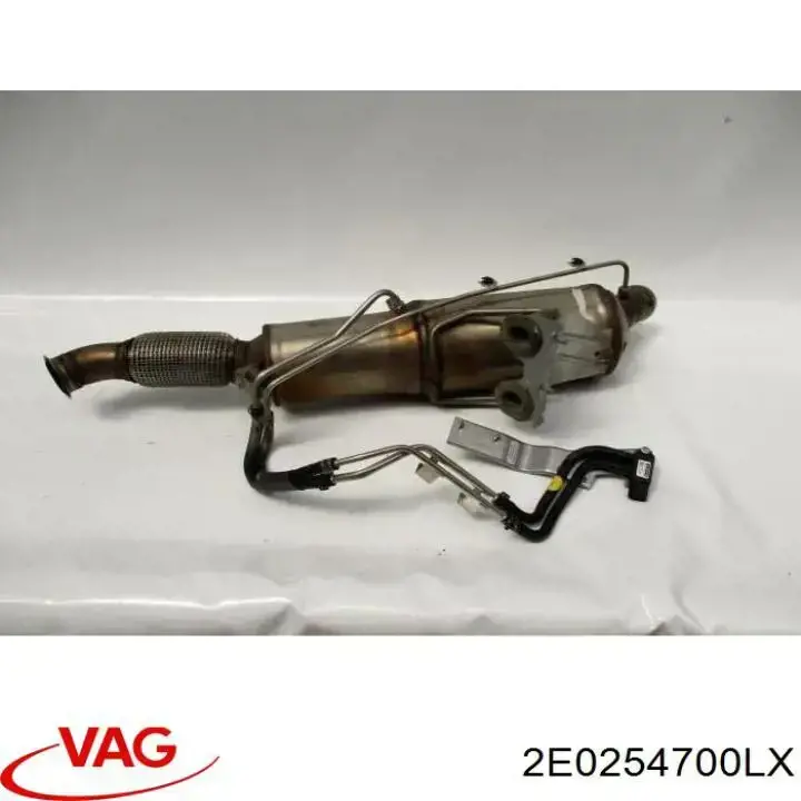 2E0254700LX VAG Silenciador de escape delantero 