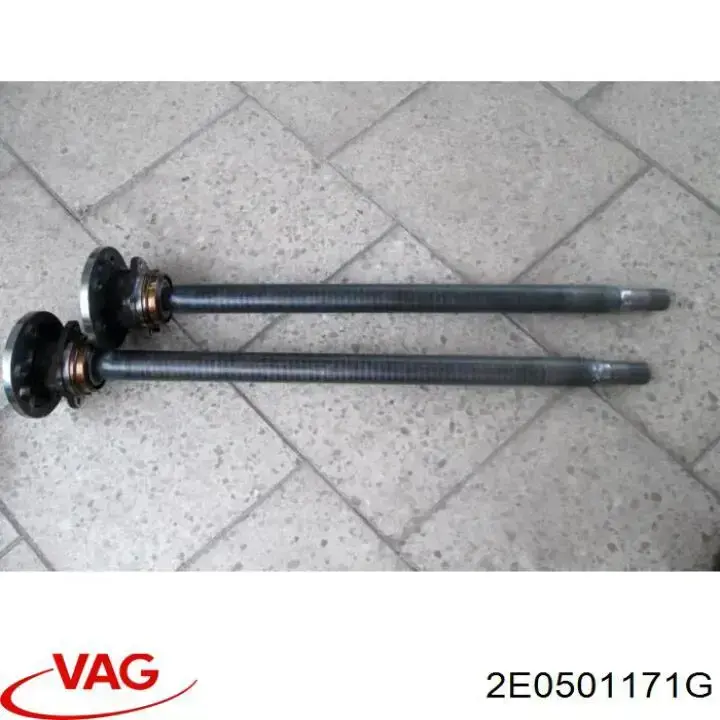 Semieje trasero izquierdo 2E0501171G VAG