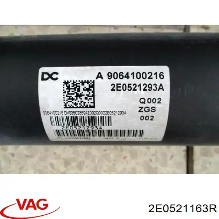 Cardán trasero VAG 2E0521163R precio, desde 379,05 EUR