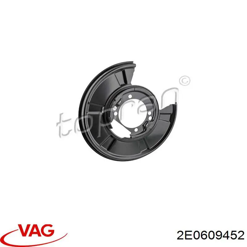 Protector de disco de freno trasero derecho A0004260107 Mercedes