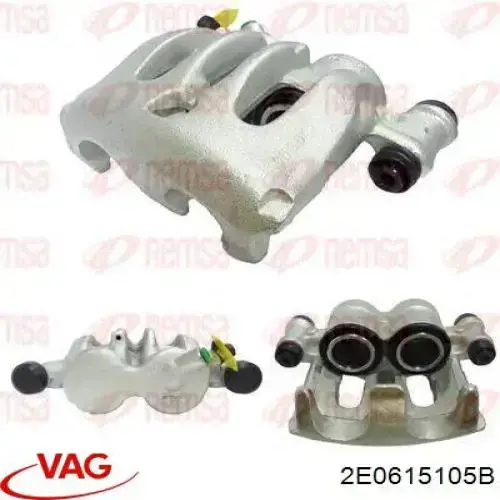 Pinza de freno delantera izquierda VAG 2E0615105B precio, desde 80,69 EUR