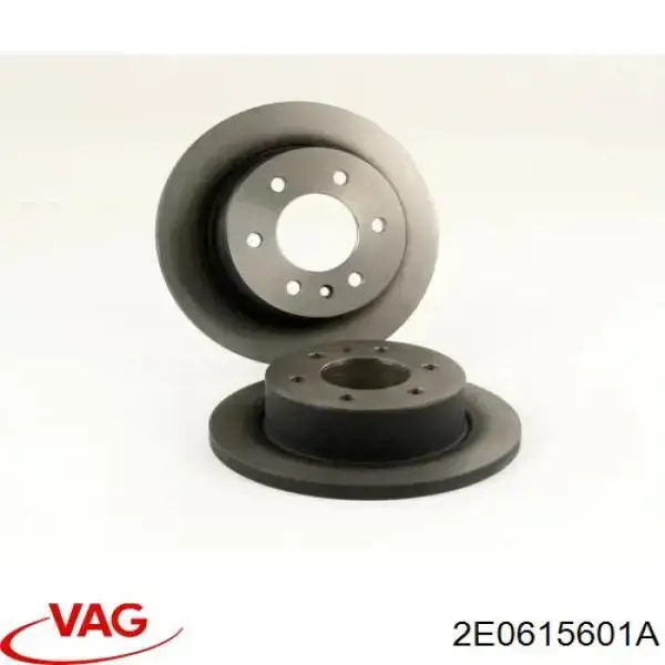 Disco de freno trasero 2E0615601A VAG