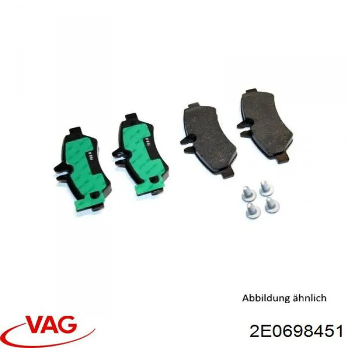 Pastillas traseras de freno VAG 2E0698451 precio, desde 27,30 EUR