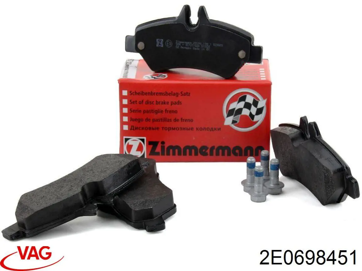 Comprar 2E0698451 VAG Pastillas de freno traseras