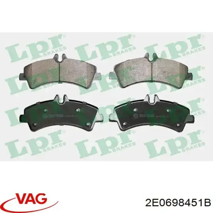 Pastillas traseras de freno VAG 2E0698451B precio, desde 30,03 EUR