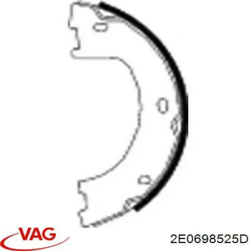 Zapatas de freno de mano VAG 2E0698525D precio, desde 38,40 EUR
