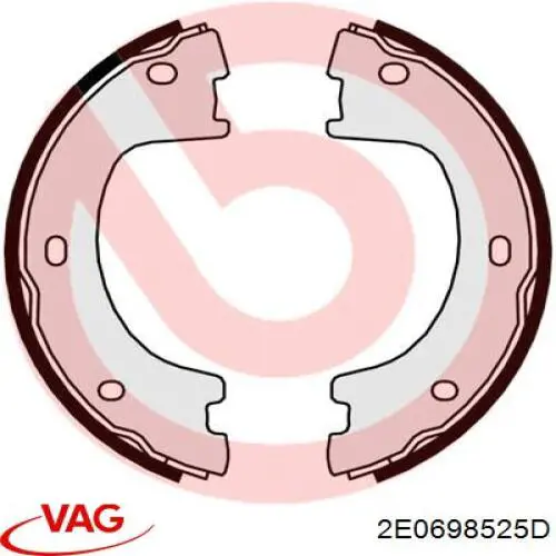 Comprar 2E0698525D VAG Juego de zapatas de frenos, freno de estacionamiento