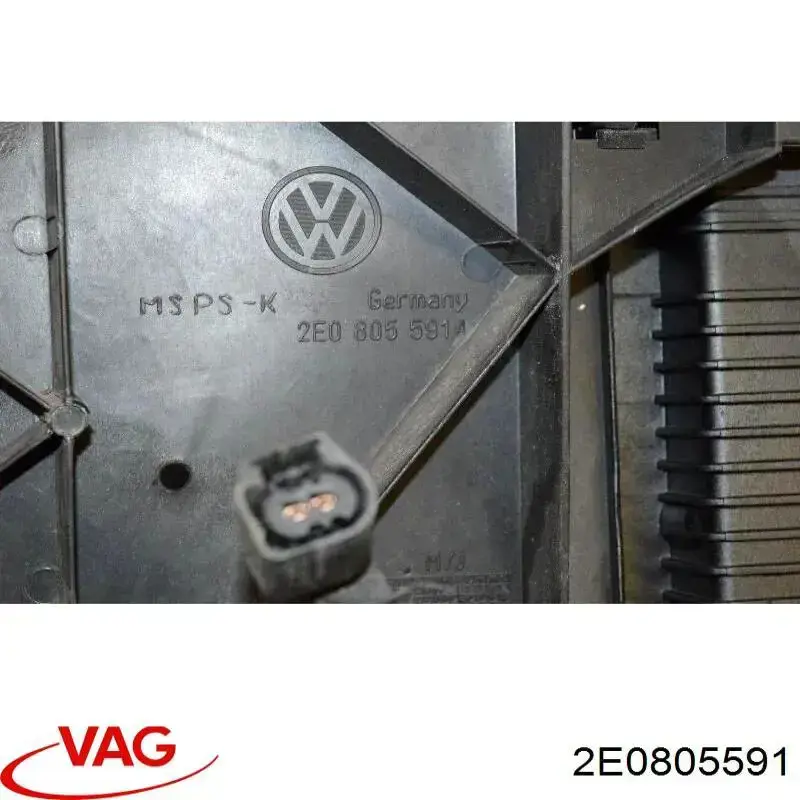 Soporte de radiador 2E0805591 VAG