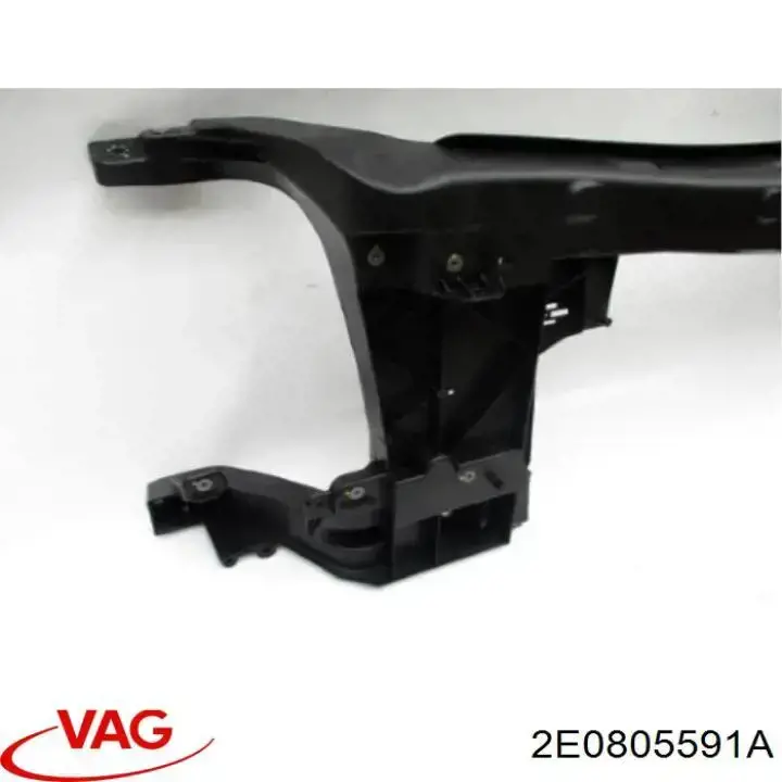 2E0805591A VAG Soporte de radiador completo (panel de montaje para foco)
