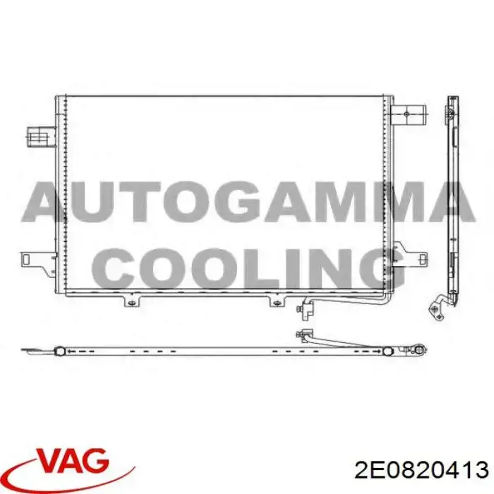 Comprar 2E0820413 VAG Condensador de aire acondicionado