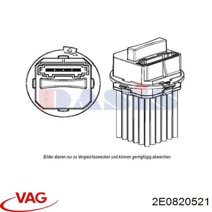 Resistencia de Ventilador VAG 2E0820521 precio, desde 61,50 EUR