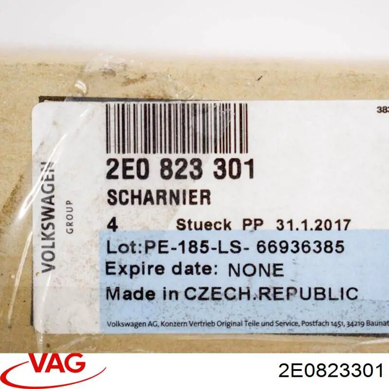 Bisagra izquierda del capó VAG 2E0823301 precio, desde 78,27 EUR