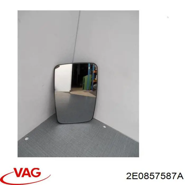 Cristal de espejo retrovisor exterior izquierdo 2E0857587A VAG