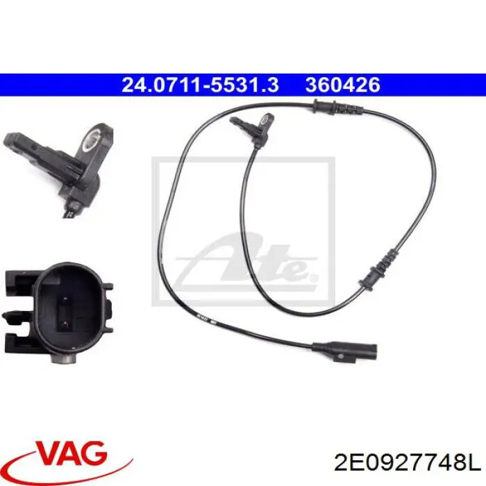 2E0927748L VAG sensor abs delantero