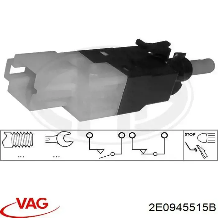 Comprar 2E0945515B VAG Interruptor de luz de freno