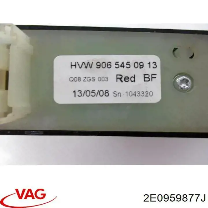 Unidad de control elevalunas delantera izquierda VAG 2E0959877J
